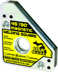 Magnetic Welding Square - Covered Heavy Duty - 3-3/4 x 3/4 x 4-3/8'' (L x W x H) - 75 lbs Holding Capacity - Exact Tooling
