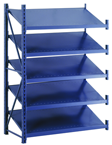 52 x 24 x 78" - Welded Frame Single Tilt Shelving Add-On Unit (Gray) - Exact Tooling