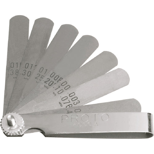 Proto 9 Blade Standard Feeler Gauge Set - Exact Tooling