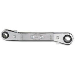 ‎Proto Offset Double Box Reversible Ratcheting Wrench 1/4″ × 5/16″ - 6 Point - Exact Tooling