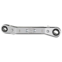 ‎Proto Offset Double Box Reversible Ratcheting Wrench 7 × 8 mm - 6 Point - Exact Tooling