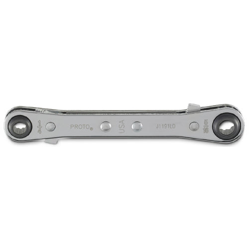 ‎Proto Double Box Reversible Ratcheting Wrench 1/4″ × 5/16″ - 12 Point - Exact Tooling
