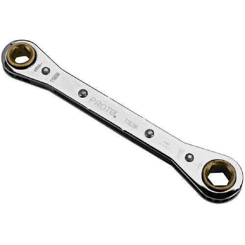 ‎Proto Double Box Ratcheting Wrench 9 × 10 mm - 6 Point - Exact Tooling