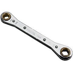 ‎Proto Double Box Ratcheting Wrench 9 × 10 mm - 6 Point - Exact Tooling