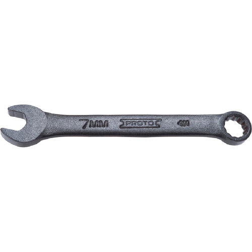 ‎Proto Black Oxide Metric Short Combination Wrench 7 mm - 12 Point - Exact Tooling