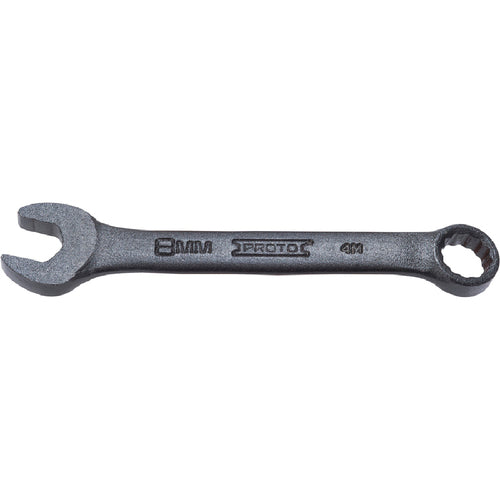 ‎Proto Black Oxide Metric Short Combination Wrench 8 mm - 12 Point - Exact Tooling