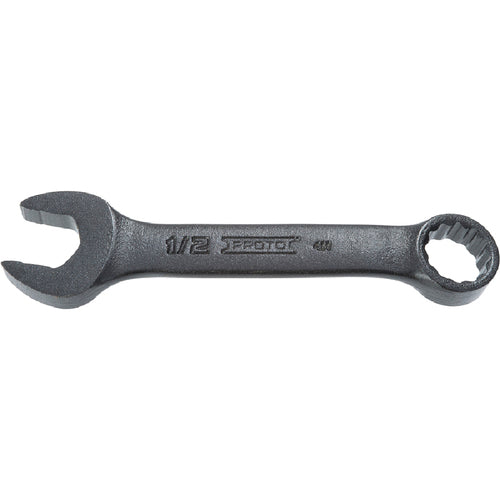 ‎Proto Black Oxide Short Combination Wrench 1/2″ - 12 Point - Exact Tooling