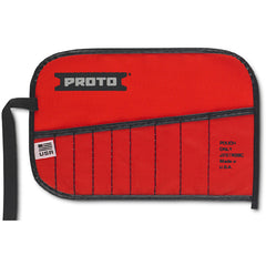 Proto Red Canvas 9-Pocket Tool Roll - Exact Tooling