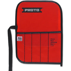 Proto Red Canvas 5-Pocket Tool Roll - Exact Tooling