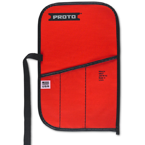 Proto Red Canvas 3-Pocket Tool Roll - Exact Tooling