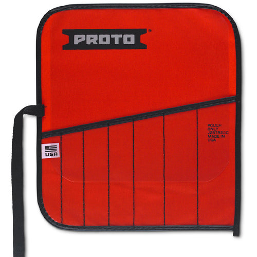 Proto Red Canvas 7-Pocket Tool Roll - Exact Tooling