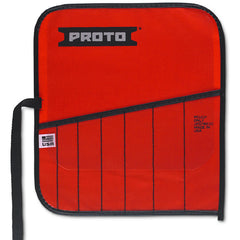 Proto Red Canvas 7-Pocket Tool Roll - Exact Tooling