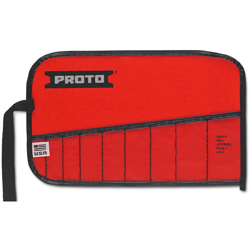 Proto Red Canvas 9-Pocket Tool Roll - Exact Tooling