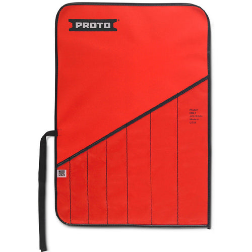 Proto Red Canvas 7-Pocket Tool Roll - Exact Tooling