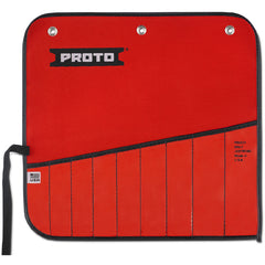Proto Red Canvas 9-Pocket Tool Roll - Exact Tooling