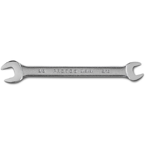 Proto Satin Open-End Wrench - 3/8″ × 5/16″ - Exact Tooling