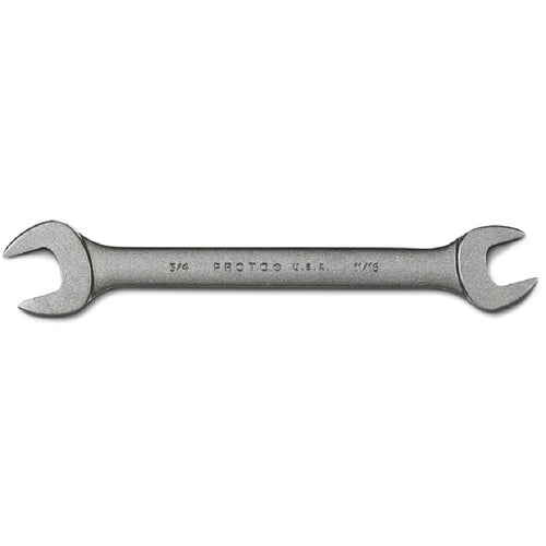 Proto Black Oxide Open-End Wrench - 11/16″ × 3/4″ - Exact Tooling