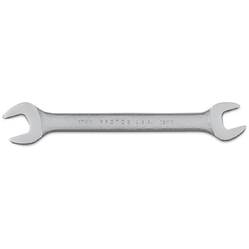 Proto Satin Open-End Wrench - 16 mm × 17 mm - Exact Tooling