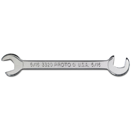 Proto Short Satin Angle Open-End Wrench - 5/16″ - Exact Tooling