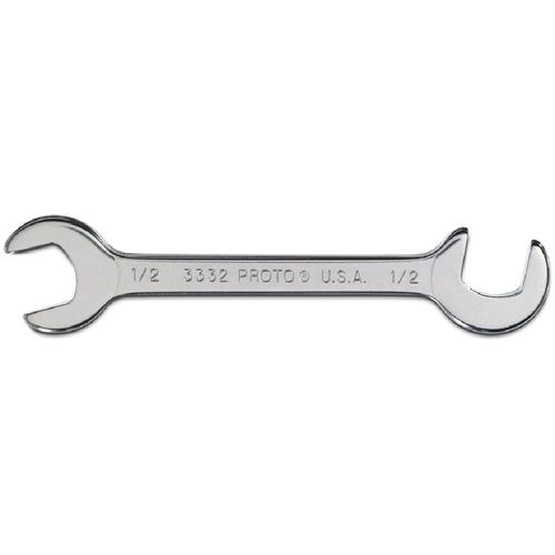 Proto Short Satin Angle Open-End Wrench - 1/2″ - Exact Tooling
