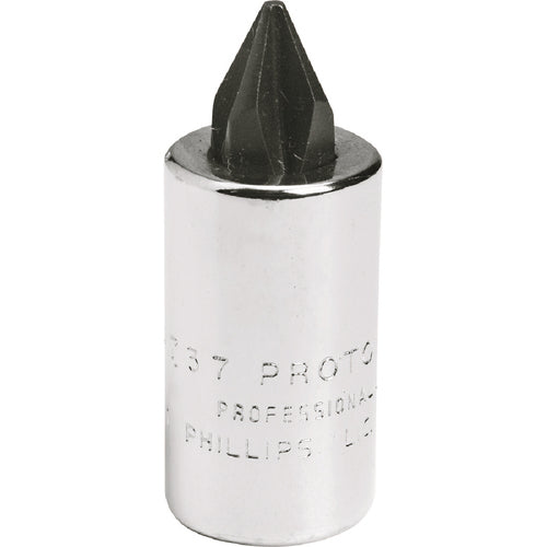 Proto 1/4″ Drive Phillips Screwdriver Bit Socket - # 2 - Exact Tooling
