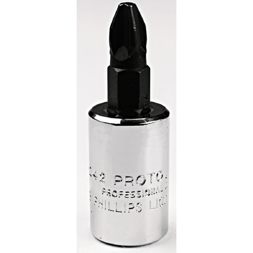 Proto 3/8″ Drive Phillips Screwdriver Bit Socket - #2 - Exact Tooling