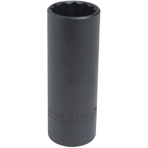 ‎Proto 1/2″ Drive Black Oxide Deep Socket 13/16″ - 12 Point - Exact Tooling