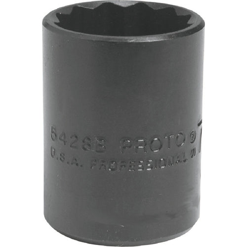 ‎Proto 1/2″ Drive Black Oxide Socket 7/16″ - 12 Point - Exact Tooling