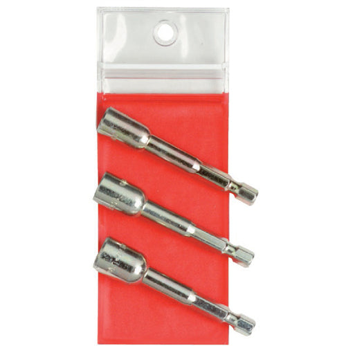 ‎Proto 3 Piece Nut Setter Set - 1/4″ Hex Shank - Exact Tooling