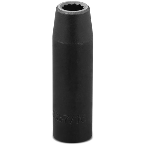 ‎Proto 1/2″ Drive Deep Impact Socket 7/16″ - 12 Point - Exact Tooling