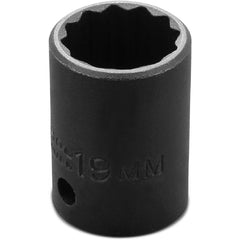 ‎Proto 1/2″ Drive Thin Wall Impact Socket 19 mm - 12 Point - Exact Tooling