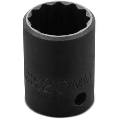 ‎Proto 1/2″ Drive Thin Wall Impact Socket 20 mm - 12 Point - Exact Tooling