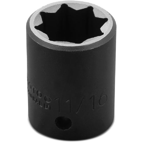 ‎Proto 1/2″ Drive Impact Socket 11/16″ - 8 Point - Exact Tooling