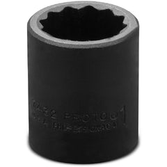 ‎Proto 1/2″ Drive Impact Socket 1″ - 12 Point - Exact Tooling