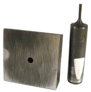 Punch & Die Set for Bench Punch - 3/8" Square - Exact Tooling