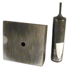 Punch & Die Set for Bench Punch - 9/32″ Round Shape - Exact Tooling