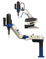 Vertical Electric Tapping Machine; 0-9/16" Range - Exact Tooling