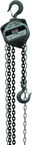 S90-100-10, 1-Ton Hand Chain Hoist with 10' Lift - Exact Tooling