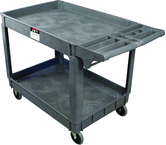 Service Cart - 37 x 25-5/8'' 2 Shelves 550 lb Capacity - Exact Tooling