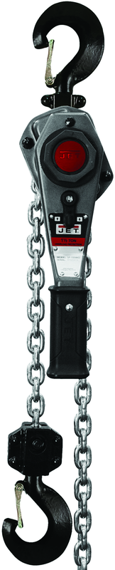 JLH Series 1-1/2 Ton Lever Hoist, 20' Lift with Overload Protection & Shipyard Hooks - Exact Tooling