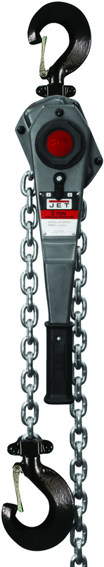 JLH Series 3 Ton Lever Hoist, 10' Lift with Overload Protection & Shipyard Hooks - Exact Tooling