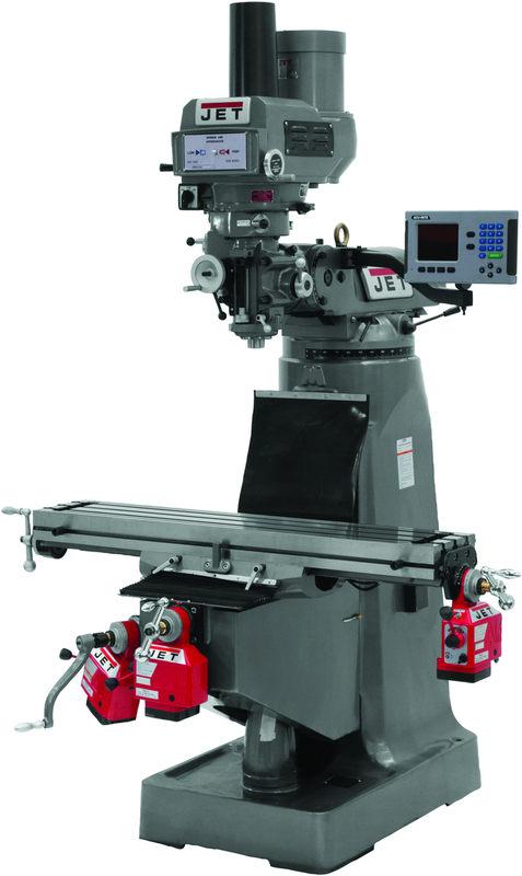JTM-1 Mill With ACU-RITE 200S DRO and X-Axis Powerfeed - Exact Tooling