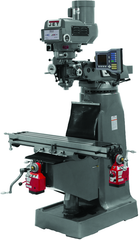 JTM-4VS Mill With 3-Axis ACU-RITE VUE DRO (Knee) With X and Y-Axis Powerfeeds - Exact Tooling