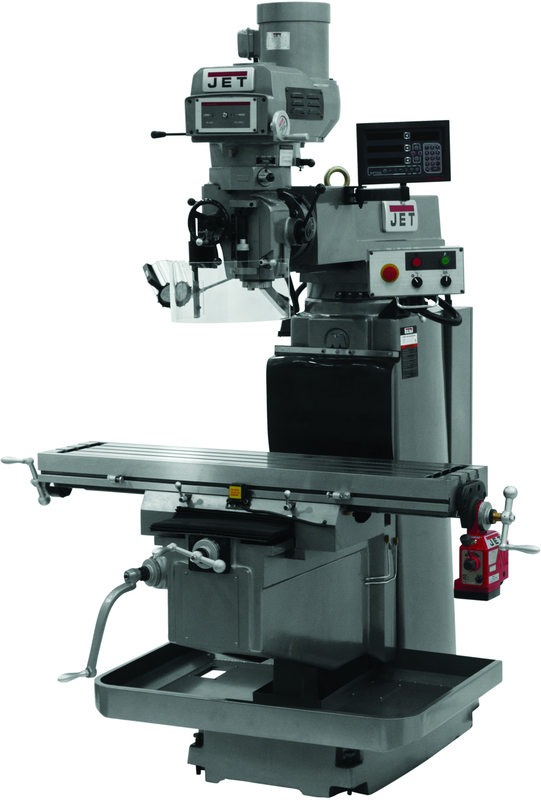 JTM-1254VS with NEWALL DP700 DRO & X Powerfeed - Exact Tooling