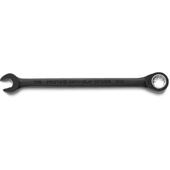 Proto Black Chrome Combination Non-Reversible Ratcheting Wrench 5/16″ - Spline - Exact Tooling