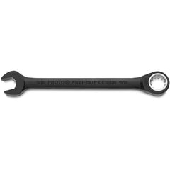 Proto Black Chrome Combination Non-Reversible Ratcheting Wrench 9/16″ - Spline - Exact Tooling
