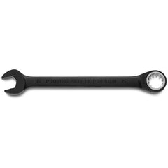 Proto Black Chrome Combination Non-Reversible Ratcheting Wrench 15 mm - Spline - Exact Tooling