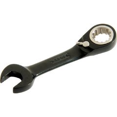 Proto Black Chrome Combination Stubby Reversible Ratcheting Wrench 1/2″ - Spline - Exact Tooling