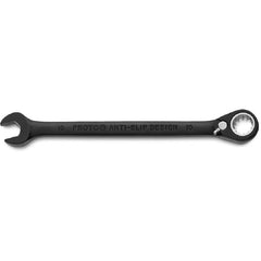 Proto Black Chrome Combination Reversible Ratcheting Wrench 10 mm - Spline - Exact Tooling