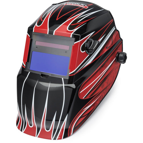 ‎Red Fierce Auto Darkening Welding Helmet Variable Shade 7-13 with Grind Mode - Exact Tooling